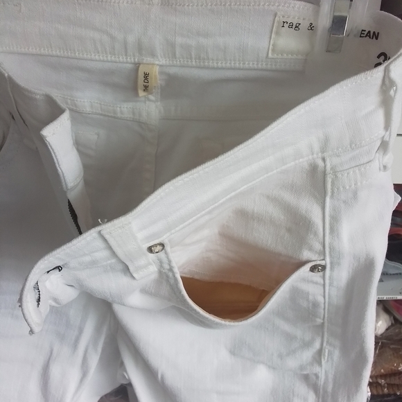 Rag & Bone The DRE Boyfriend Skinny White Jeans NWT - Picture 7 of 14